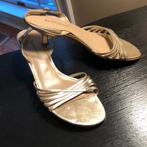Karen Scott Gold Sandals